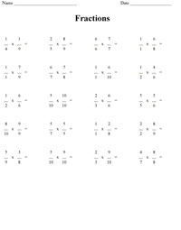 fractions multiplication math worksheet free lesson plans by k6edu com